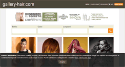 Desktop Screenshot of gallery-hair.com