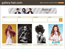 Tablet Screenshot of gallery-hair.com